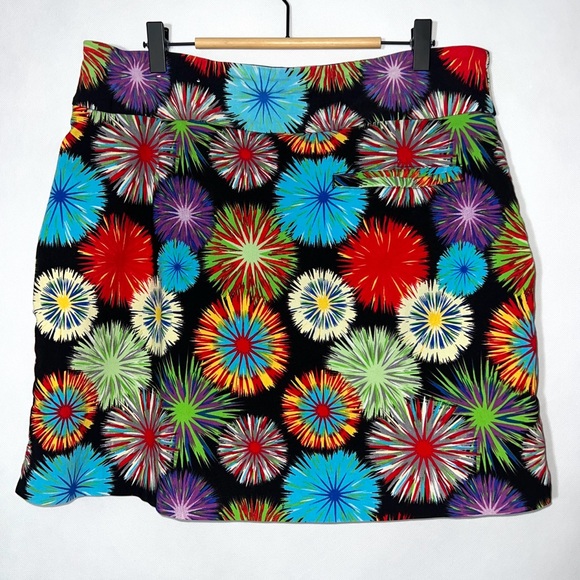 Peck And Peck Womens Skort Skirt Size 14 Colorful Fireworks
Pull on stretch - Picture 6 of 11